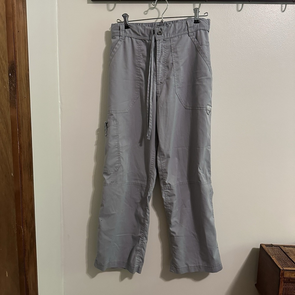 Light Gray Cherokee Workwear Scrubs Ladies Fly Front Pant WW140‎ Hiking Pant